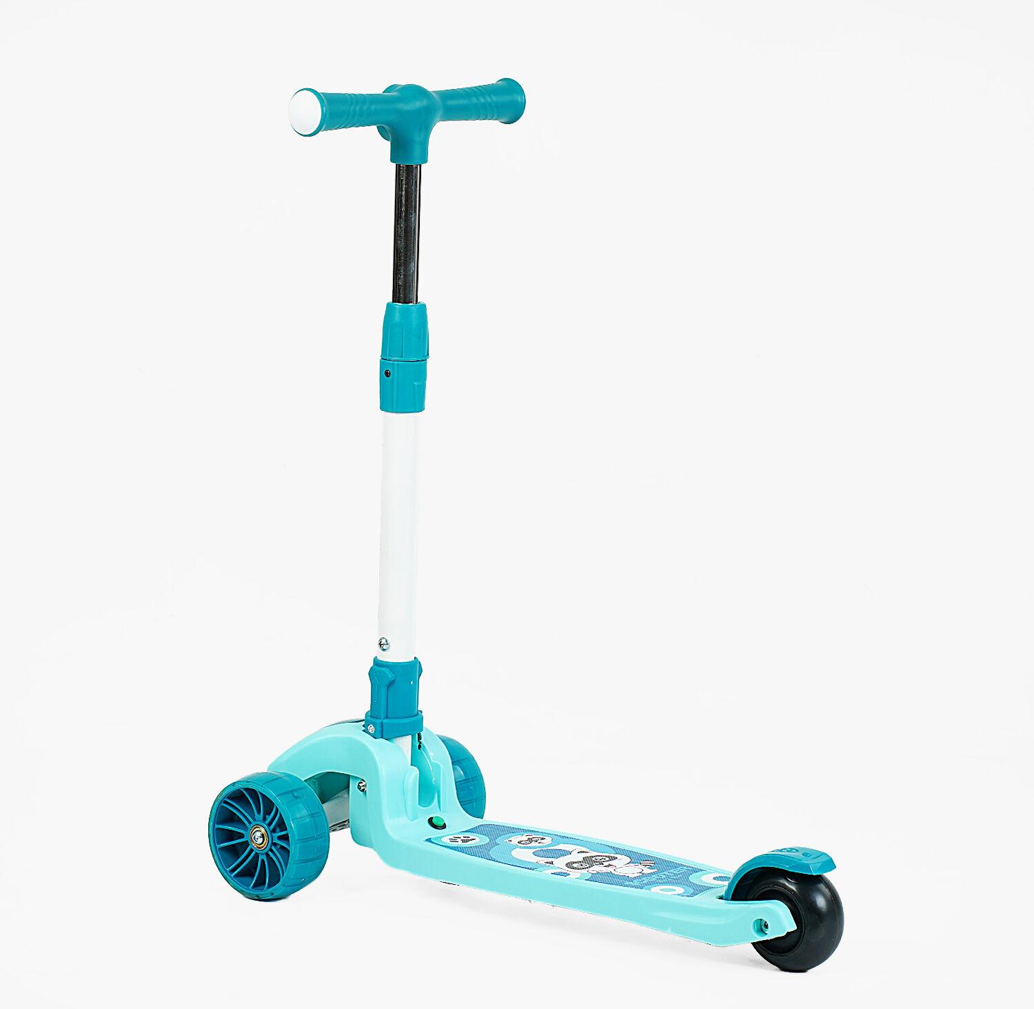 Самокат детский Skyper SL-2605 свет/музыка 3 PU колеса подсветка платформы Голубой (SL-2605)