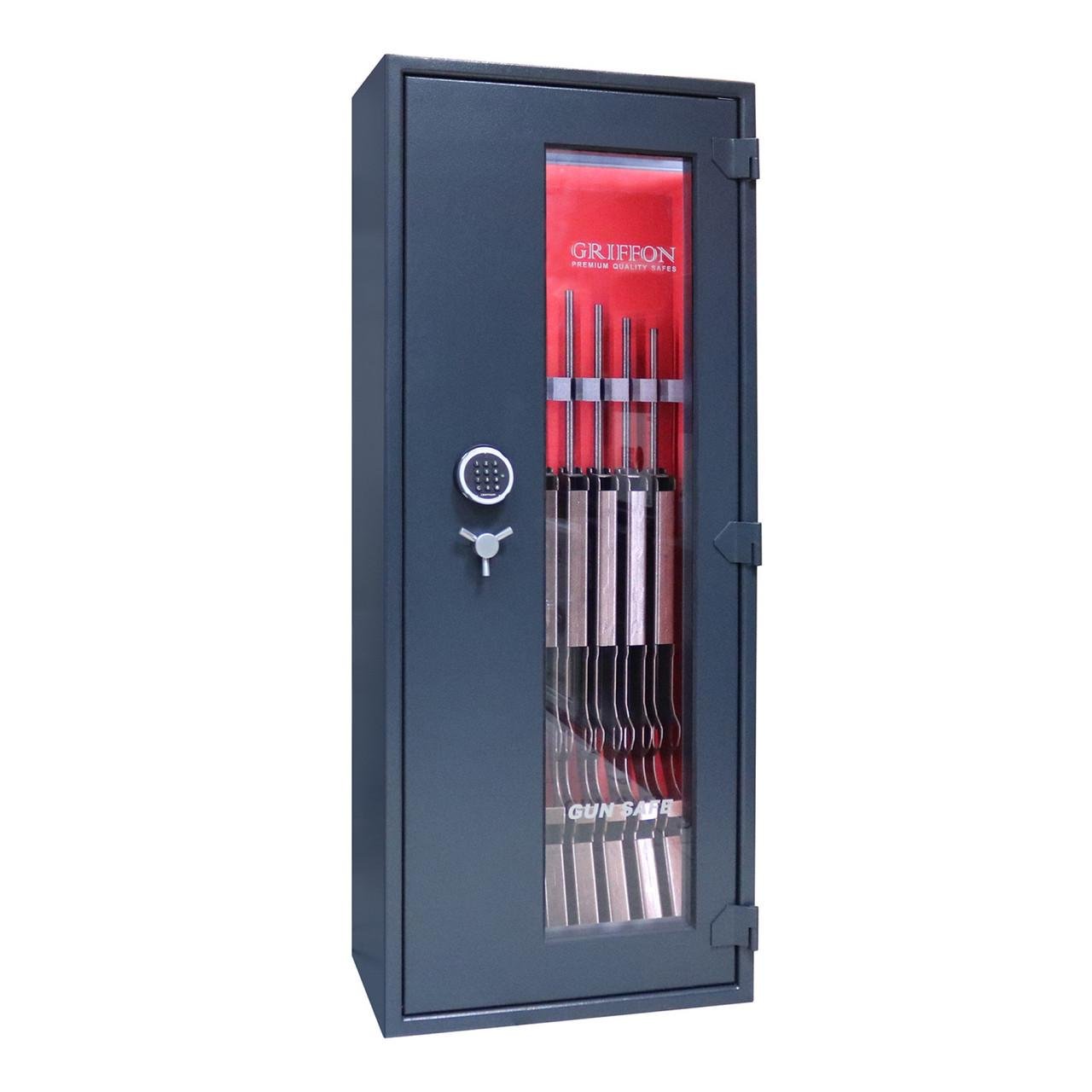 Сейф оружейный Griffon GD.640.ET GLASS с ударопрочным стеклом