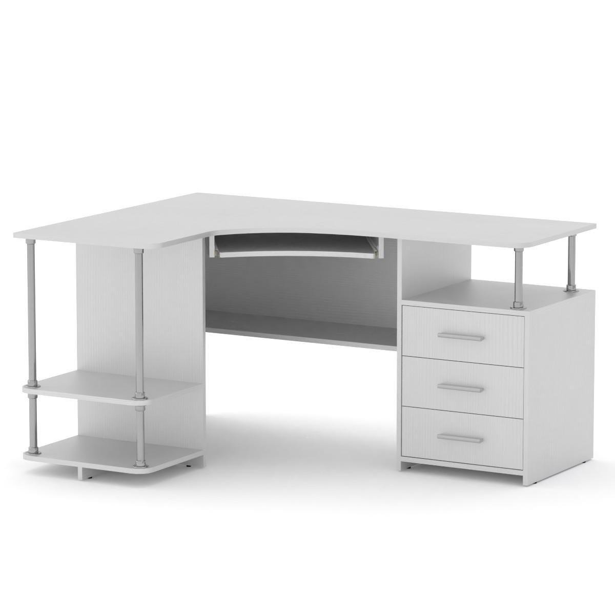 Стол компьютерный Компанит СУ-4 Альба/Белый