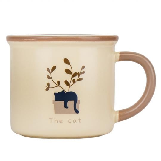Кружка керамическая Elisey The cat 300 мл Бежевый 1 (9112-008)