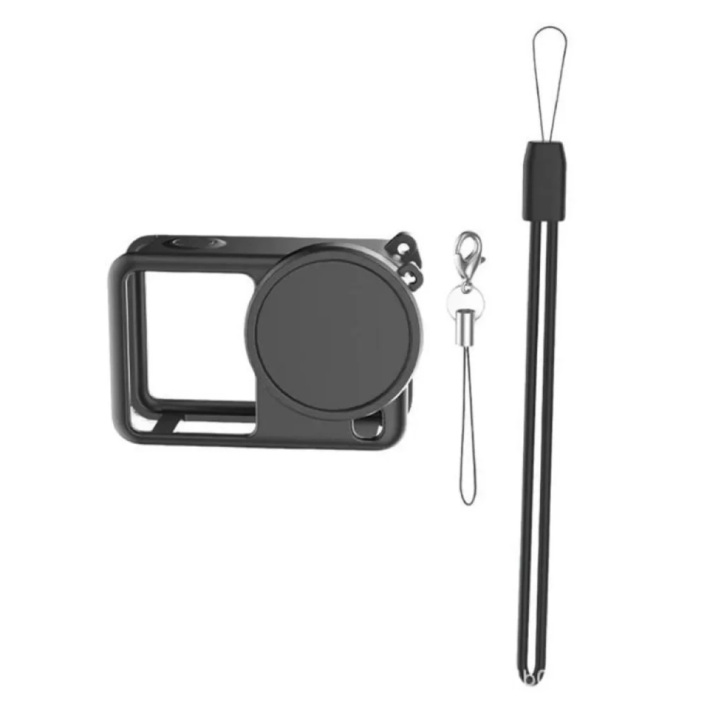 Чехол с крышкой на силиконовый объектив для экшн камер DJI OSMO Action 6 Черный (2924068057)