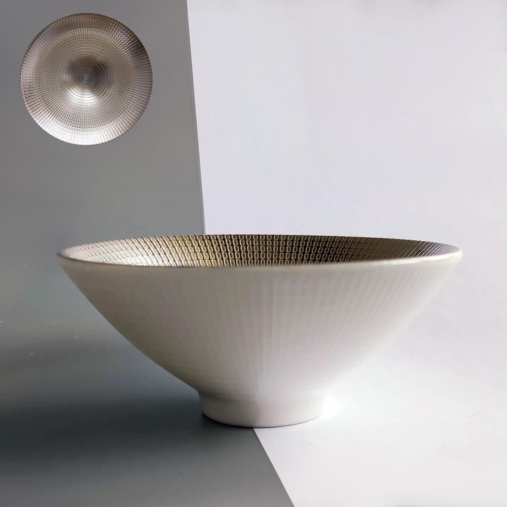 Пиала Минимализм фарфоровая с серебрением 75 мл - фото 3