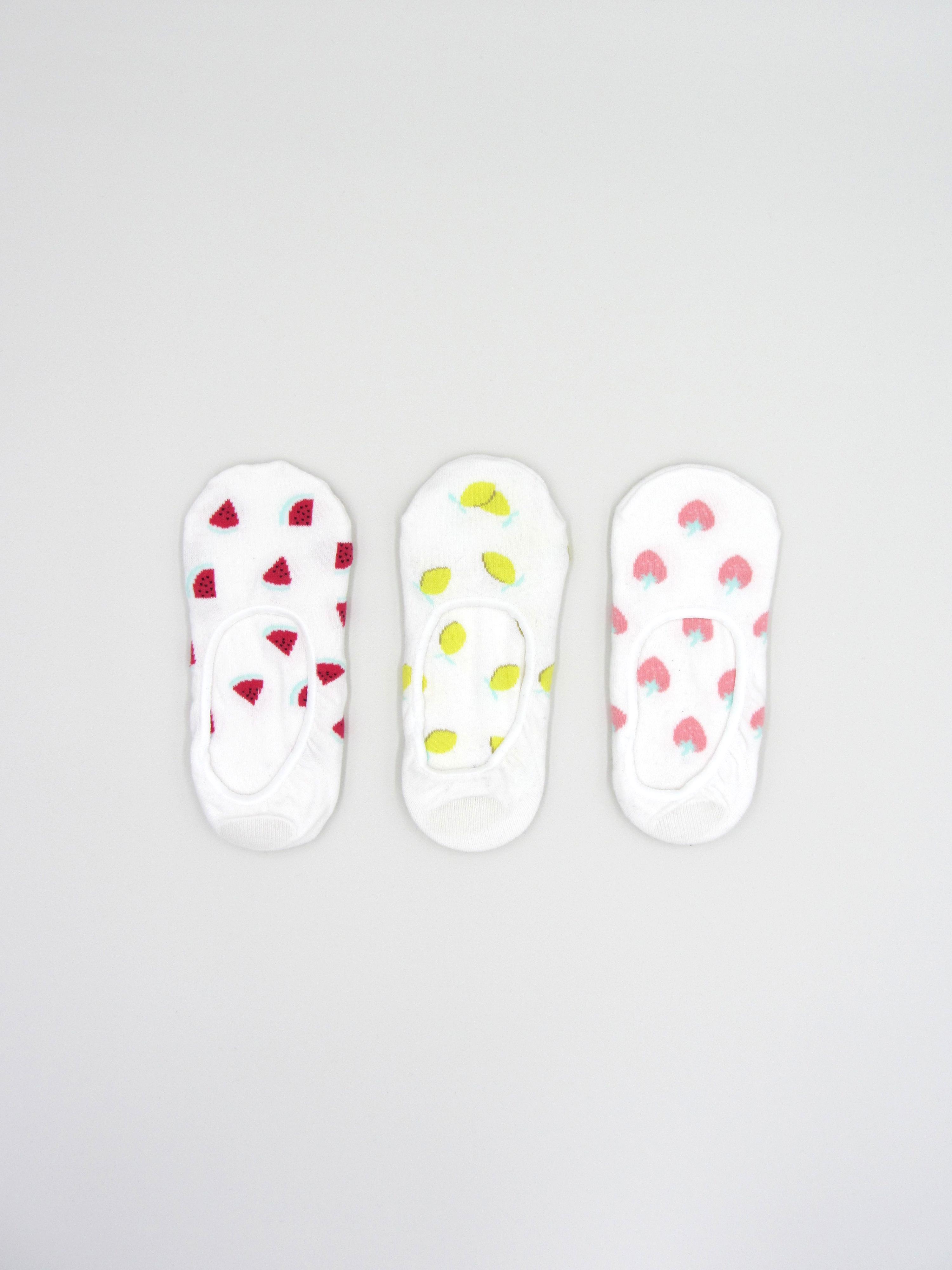 Шкарпетки C&A Принт 3 пари р. 39-42 Білий (1400206)