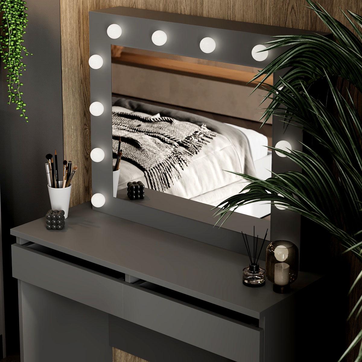 Туалетний столик Malta 940х430х1400 мм Графіт сірий (GATB32070700000) - фото 3 Туалетний столик Malta 940х430х1400 мм Графіт сірий (GATB32070700000) - фото 3