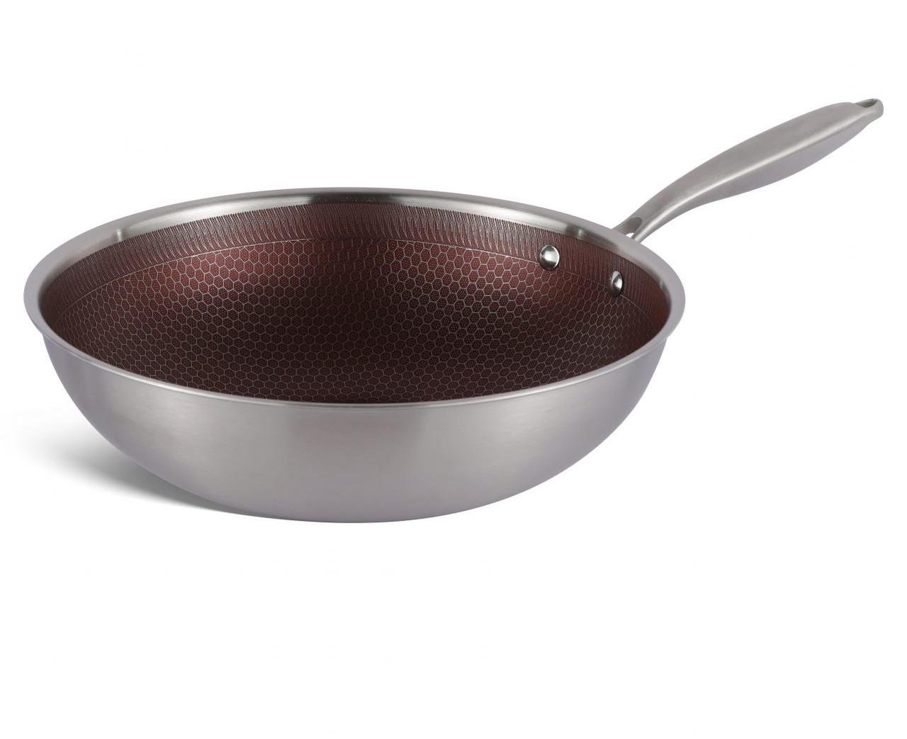 Сковорода Edenberg с антипригарным покрытием и стеклянной крышкой 32x9,5 см (EB-14110) - фото 7 Сковорода Edenberg с антипригарным покрытием и стеклянной крышкой 32x9,5 см (EB-14110) - фото 7