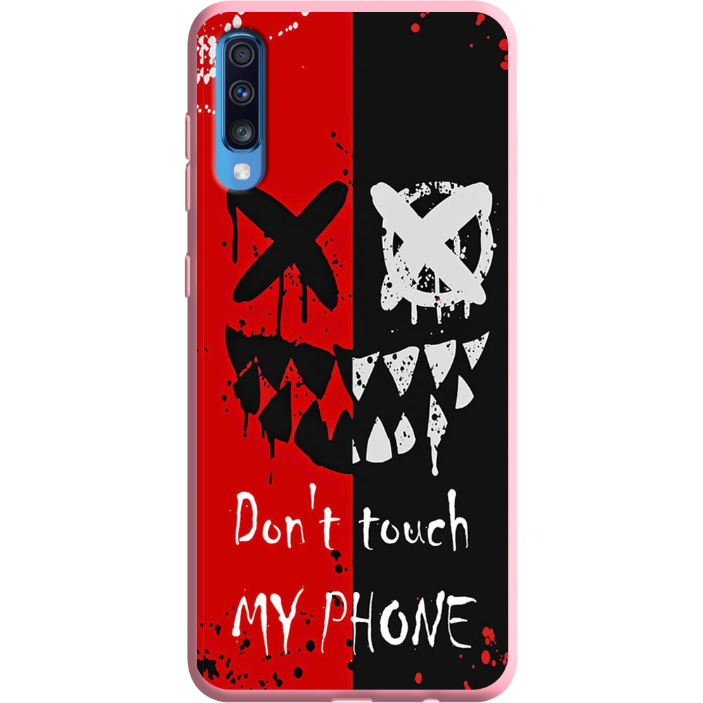 Чехол BoxFace Samsung A705 Galaxy A70 Bad Smile Розовый силикон (36860-up2468-37422) - фото 1