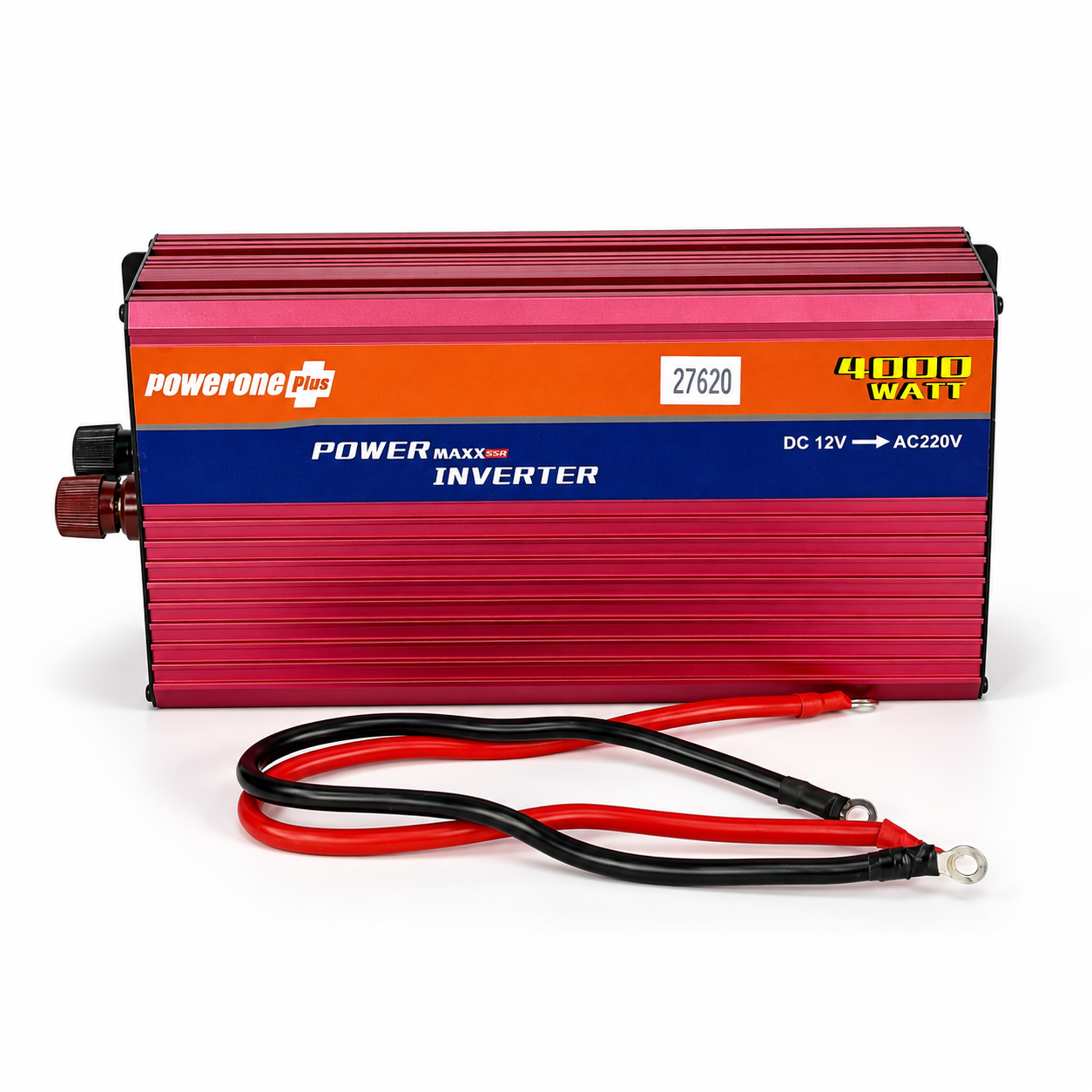 Инвертор преобразователь 12В-220В Powerone Plus 4000W с дисплеем и USB реальная номинальная мощность 2600Вт (NV-4000-Red)