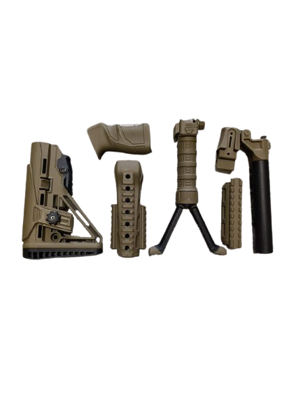 Обвіс на АК-47 Attack приклад телескопічний складаний Койот Обвіс на АК-47 Attack приклад телескопічний складаний Койот