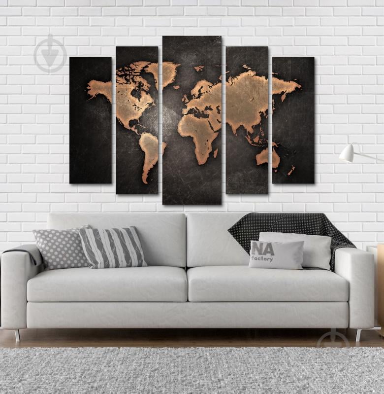Модульна картина Poster-land Карта Світу Art-134_5