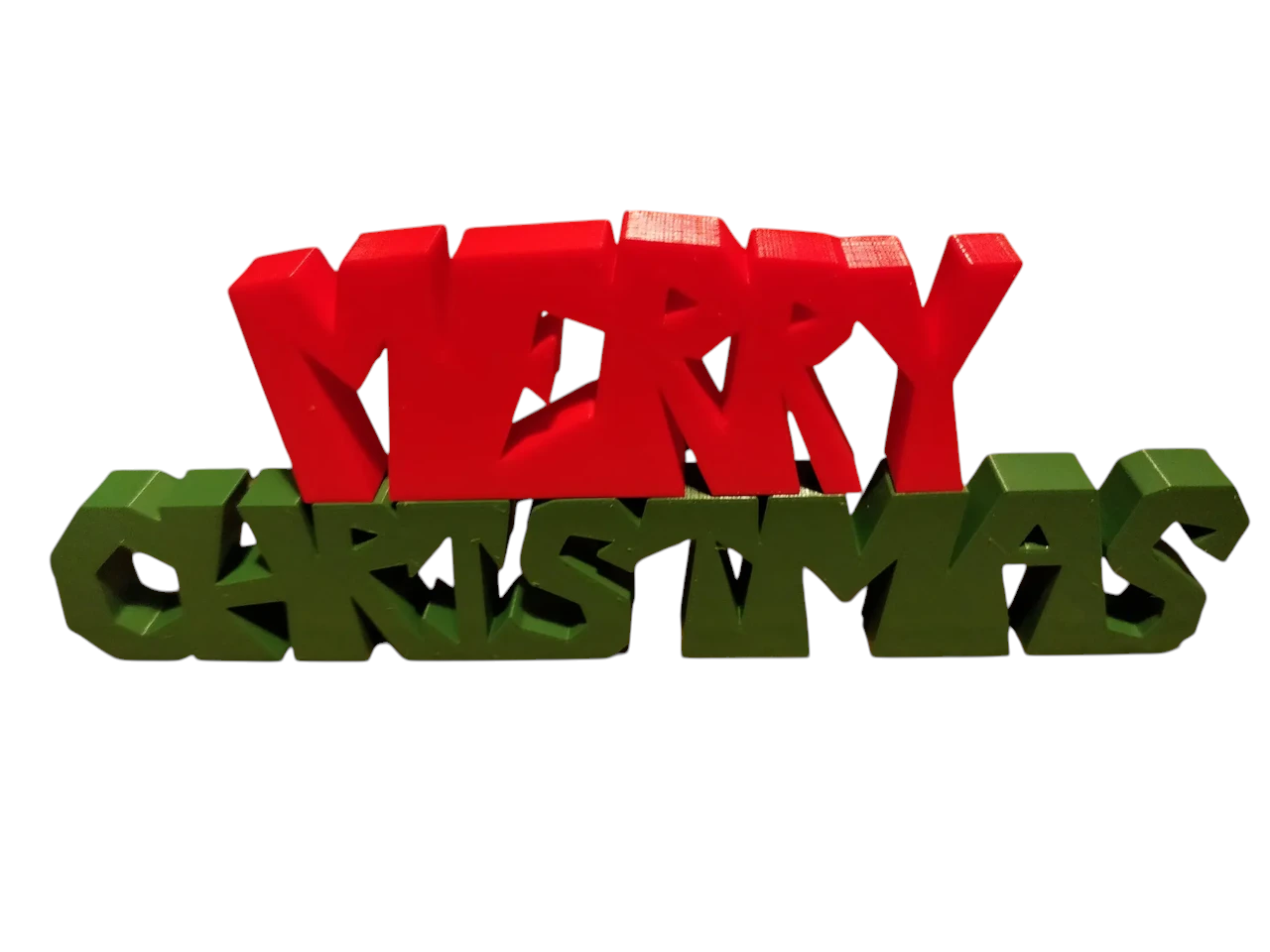 Декоративная табличка Merry Christmas 20 см 3D-печать