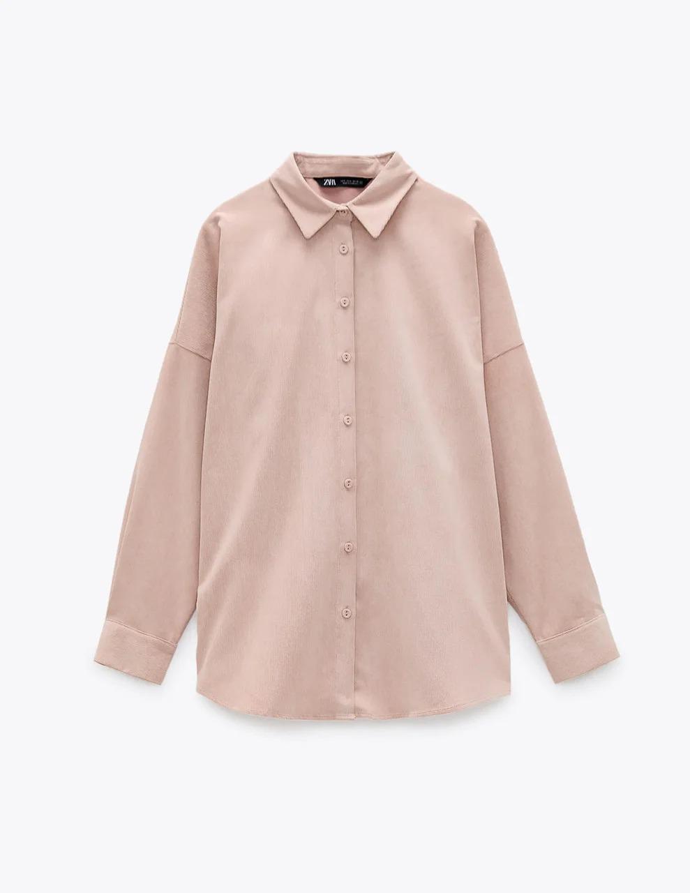 Рубашка Zara L Светло-розовый (8877910942)
