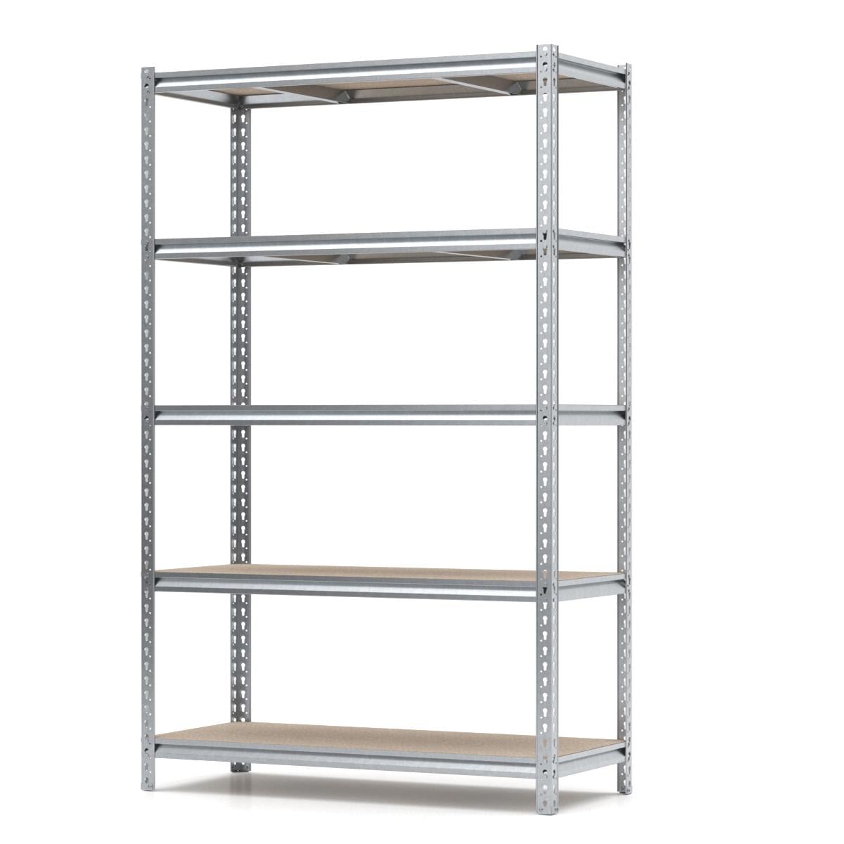 Стеллаж PIN Strong металлический оцинкованный 5 полок из шлифованного ДСП 2500х1530х500 мм