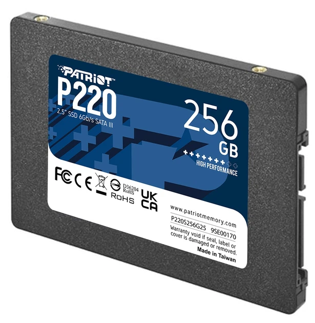 Накопичувач SSD Patriot P220 256 GB 2.5" 7 мм SATAIII (KST-P220S256G25) - фото 2 Накопичувач SSD Patriot P220 256 GB 2.5" 7 мм SATAIII (KST-P220S256G25) - фото 2