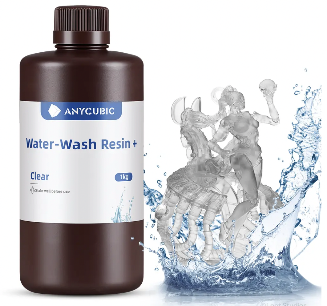 Фотополимерная смола Anycubic Water-Wash Resin+ Clear (SSXCL-104D)