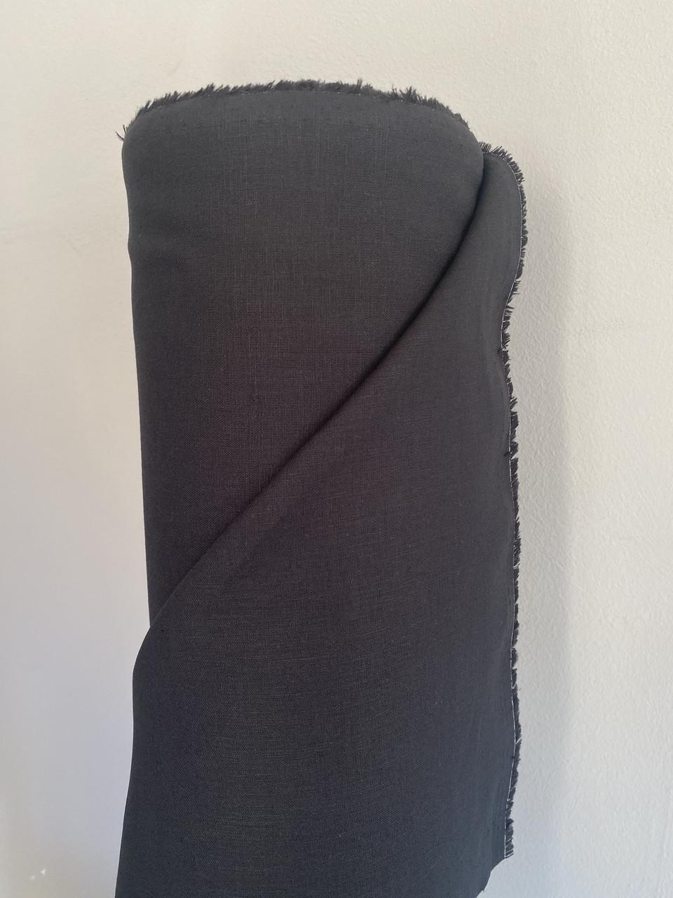 Ткань LINEN PLUS 56% льна и 44% хлопка 143 см 948/147 Черный