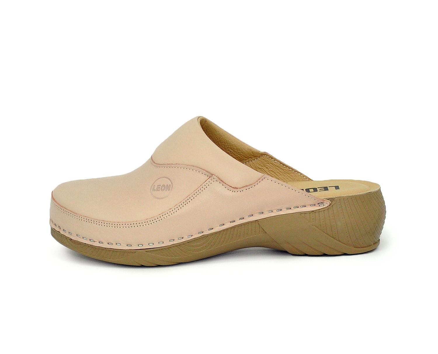 Женские сабо кожаные Leon 3100 р. 37 Пудровый Женские сабо кожаные Leon 3100 р. 37 Пудровый