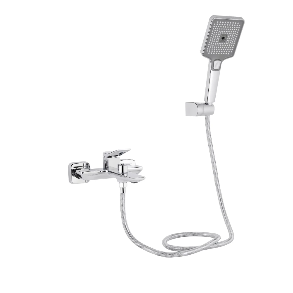 Смеситель для ванны Qtap Presto QTPRE259CRM45574 c душевым гарнитуром Chrome (SD00051698)