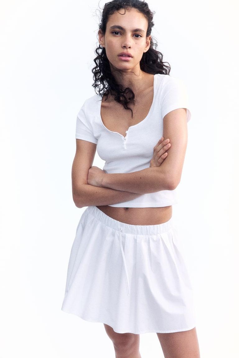 Топ H&M 1272474 XS Белый