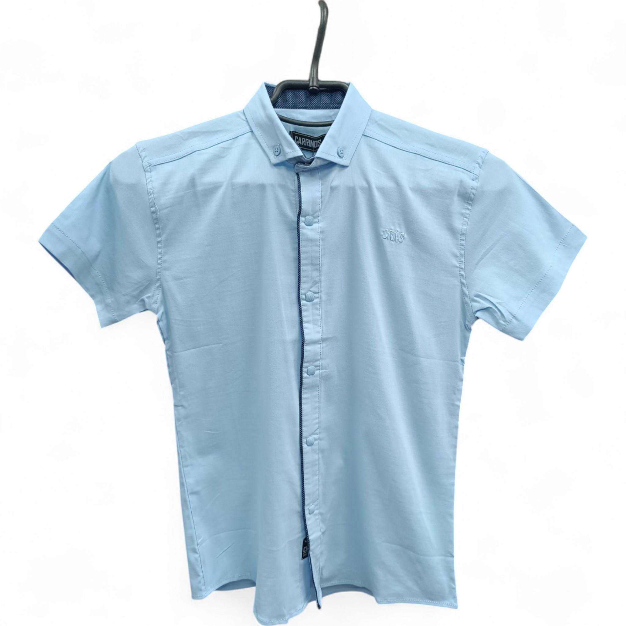 Рубашка для мальчика Carrinos CRN23-6006 128 см Blue (B_CRN23-6006Blue/128)