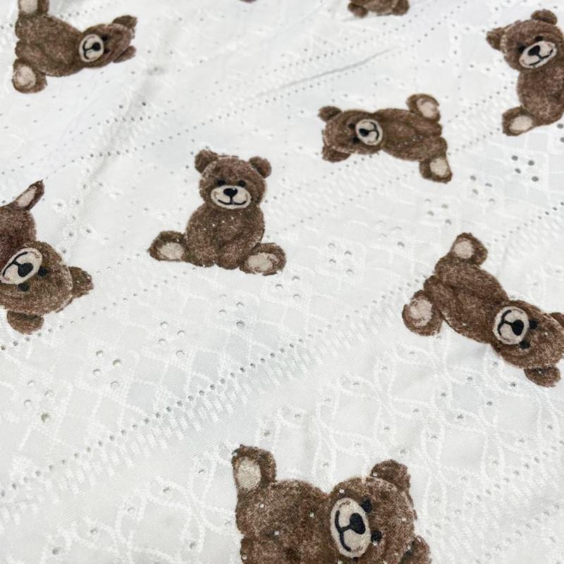 Піжама-комплект жіноча Lesko SM24107AYH Ведмедики футболка та шорти S Білий (28525347) - фото 5 Піжама-комплект жіноча Lesko SM24107AYH Ведмедики футболка та шорти S Білий (28525347) - фото 5