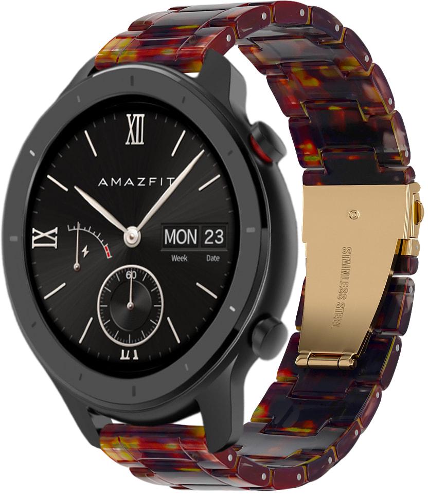 Ремешок из Cмолы Resin для Amazfit GTR 42 мм Orange Black (28812-47)
