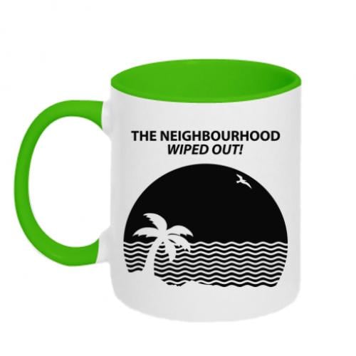Чашка двухцветная The Neighbourhood Wiped Out 320 мл Белый с салатовым (384750-37-44685)