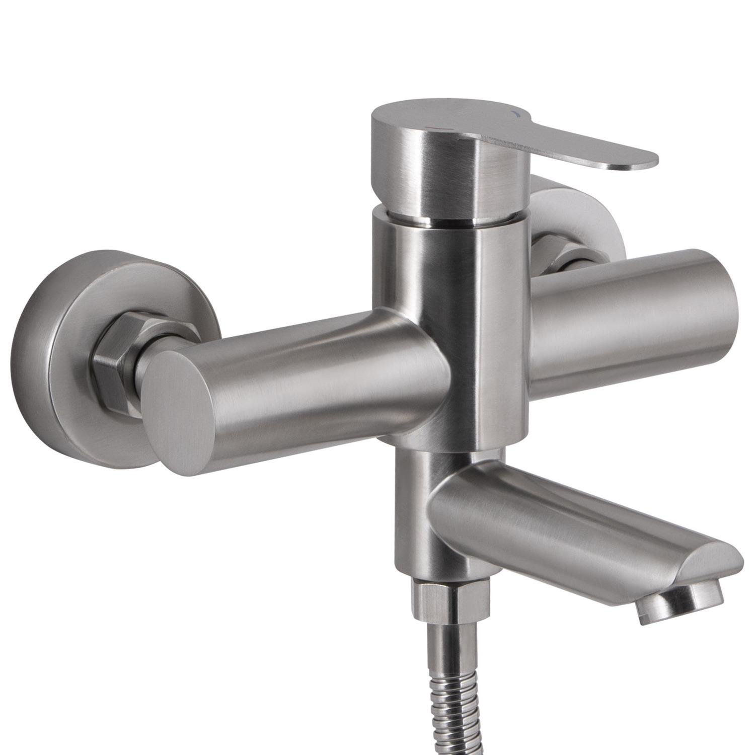 Смеситель для ванны Brinex Pure BRIPUR006NKL однорычажный Сатин (247625)