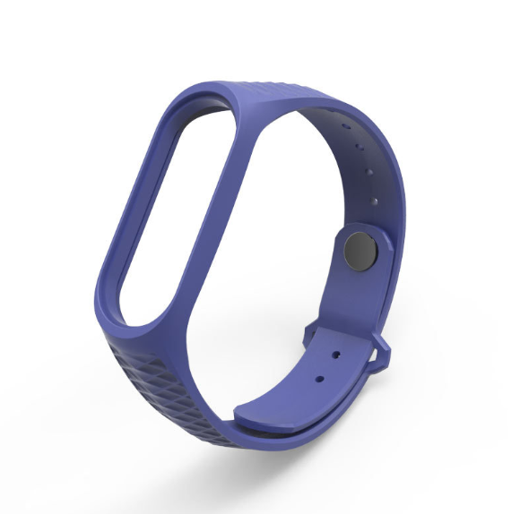 Ремінець для смарт-годинників Xiaomi Mi Band 4/3 MiJobs силіконовий рифлений Синій (1907P)