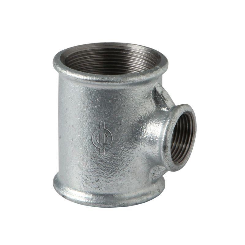 Тройник Atusa ВОВ 1 1/2"х1 1/4"х1 1/2" чугун оцинкованный (AKV-13025767)