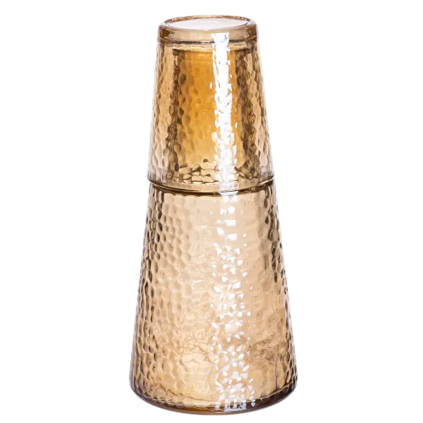 Графин со стаканом-крышкой фактурный 800/250 мл Карамель Графин со стаканом-крышкой фактурный 800/250 мл Карамель