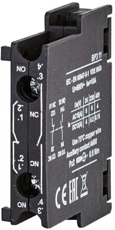 Контакт додатковий ETI BCMLE 11 1NO+1NC для CEM/CK (4643802) - фото 1