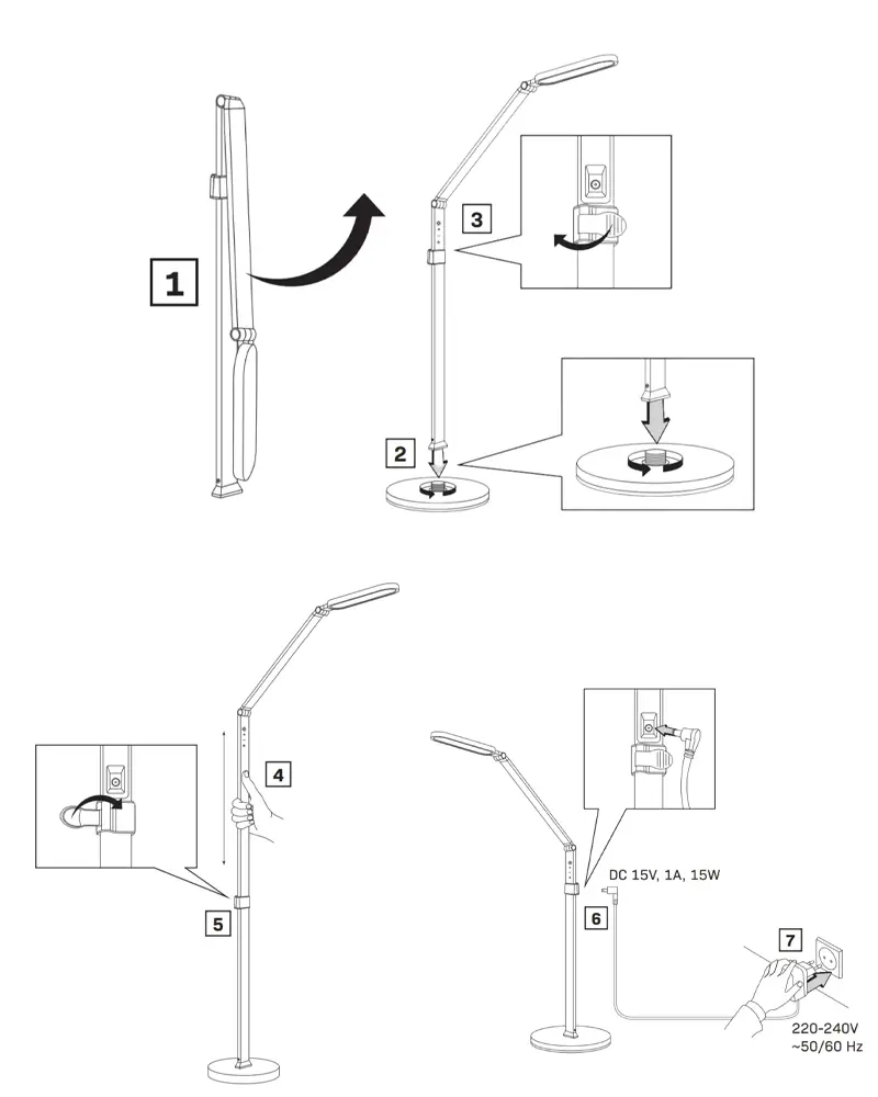 Торшер Polux 327369 Ferrara - фото 5