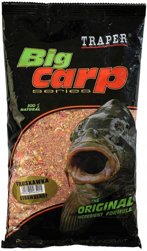 Прикормка TRAPER Big Сarp Клубника 1 кг
