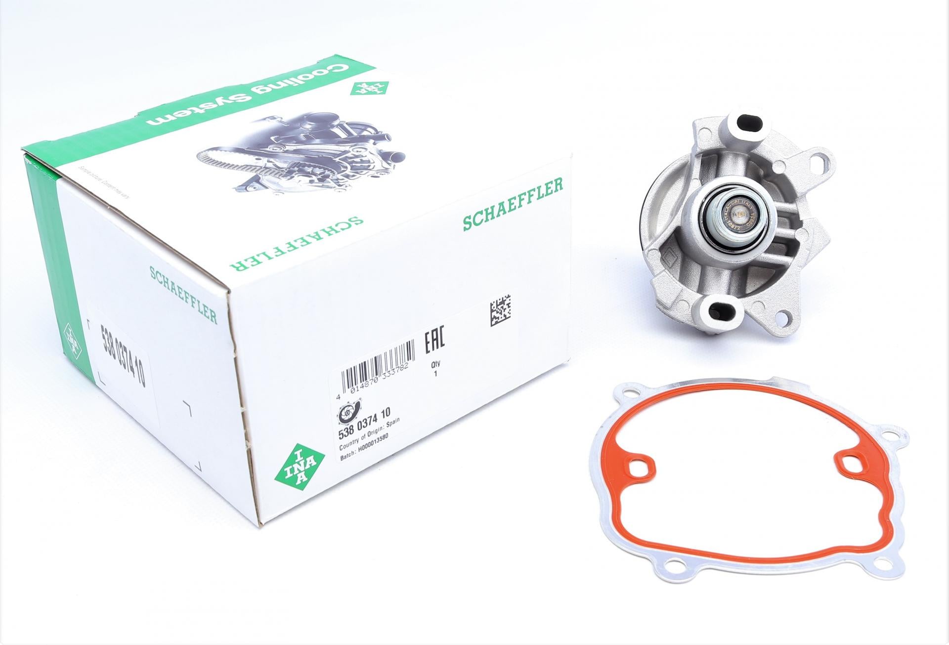 Насос воды INA Renault Master II/Trafic II 2.5dCi/DTi 00-/G9U 630/730 538 0374 10 (25588129)