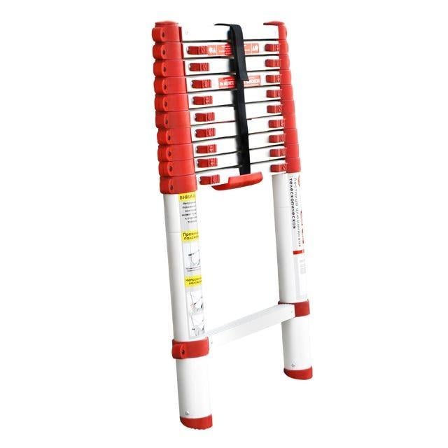 Лестница алюминиевая телескопическая Intertool 10 ступеней 3,20 м 150 кг (LT-3032)