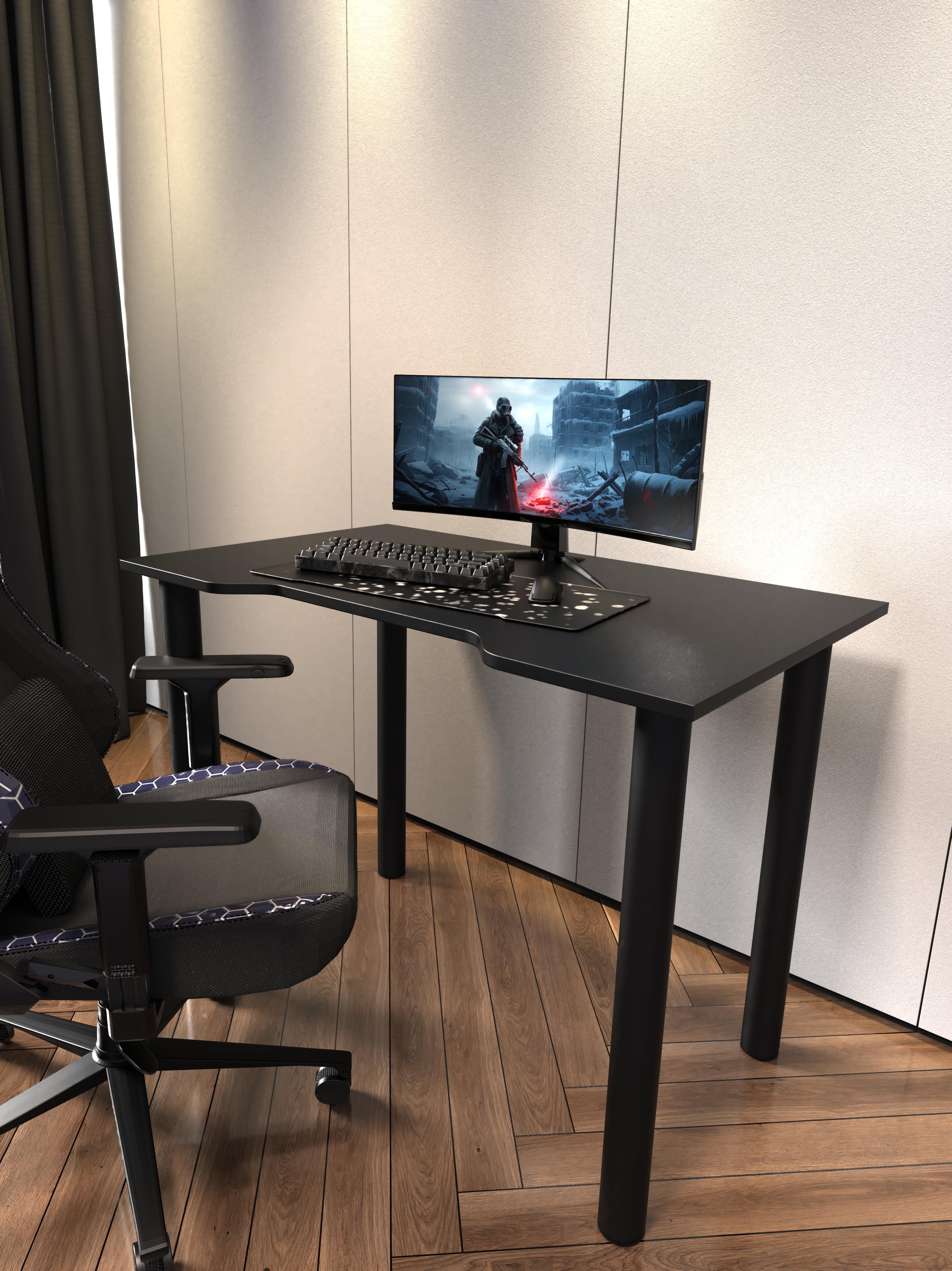 Геймерский компьютерный стол X GAMING 100х60 см Черный (NA76) Геймерский компьютерный стол X GAMING 100х60 см Черный (NA76)