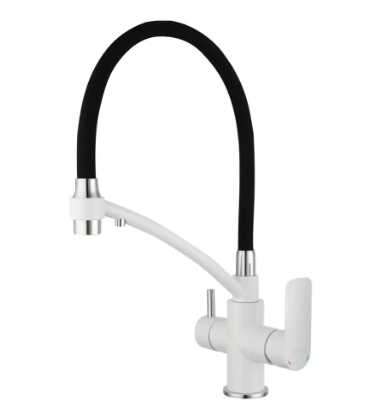 Смеситель для кухни Gappo G4348 d 35 мм Белый