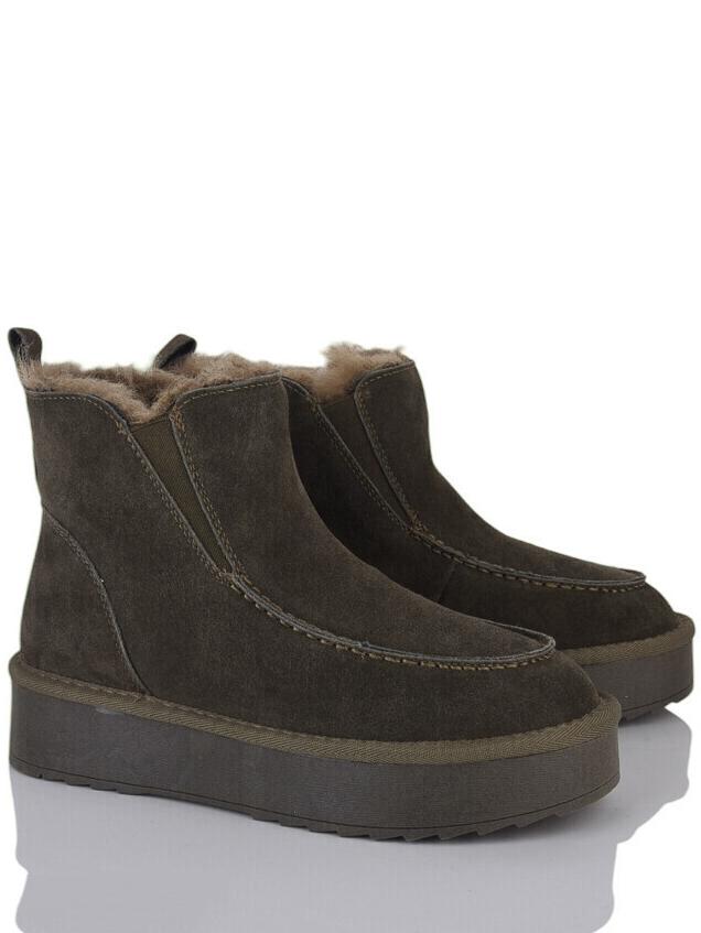 Замшевые угги на овчине Stilli UGN70-3 р. 38 Хаки