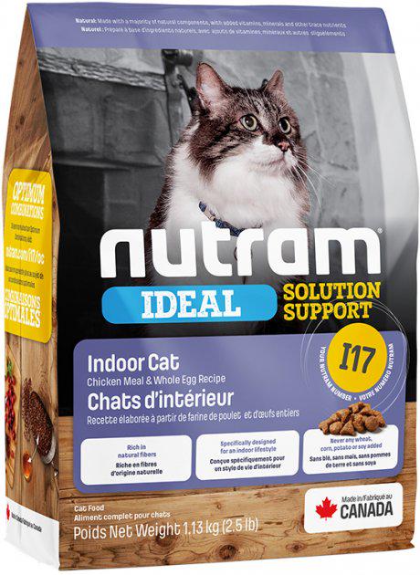 Сухий корм Nutram I17 Ideal Solution Support Indoor Cat для дорослих котів зі смаком курки 1,13 кг (1504804849)