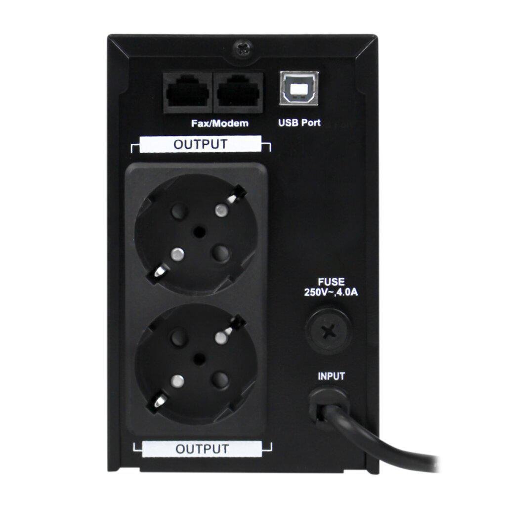 ДБЖ лінійно-інтерактивний LogicPower LP U650VA з правильною синусоїдою 390W (LP-1079) - фото 5