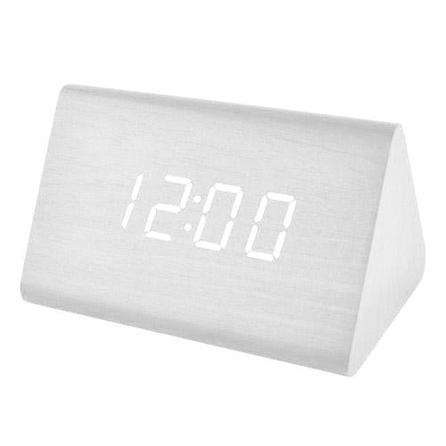 Часы электронные VST-864-6 Белые с белой подсветкой 4 ААА / USB шнур