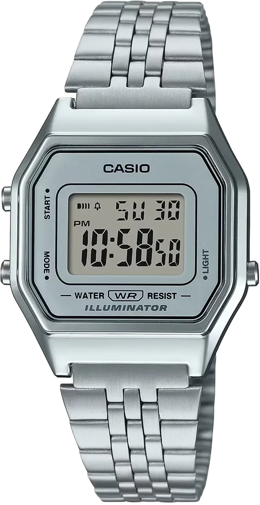 Наручний годинник жіночий Casio LA680WA-7EF Lady Vintage з підсвіткою