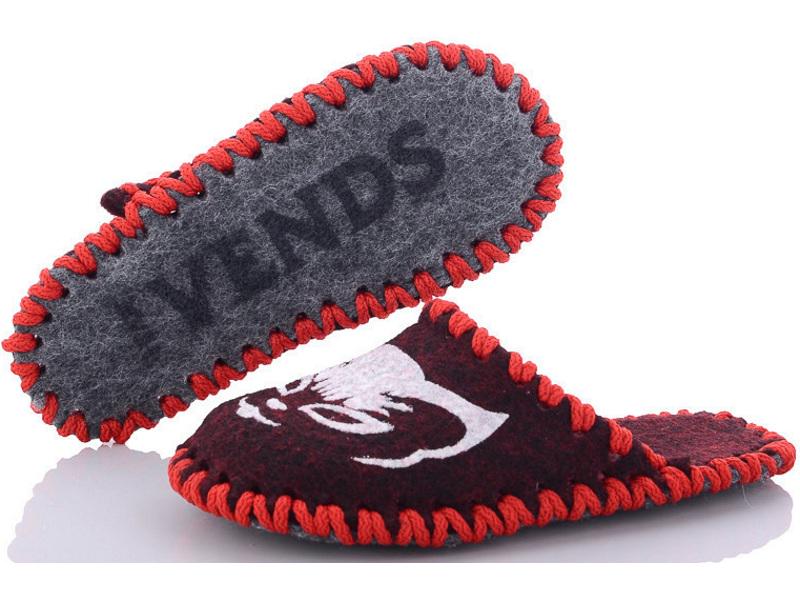 Капці фетрові дитячі VENDS 012 р. 32-33 Червоний