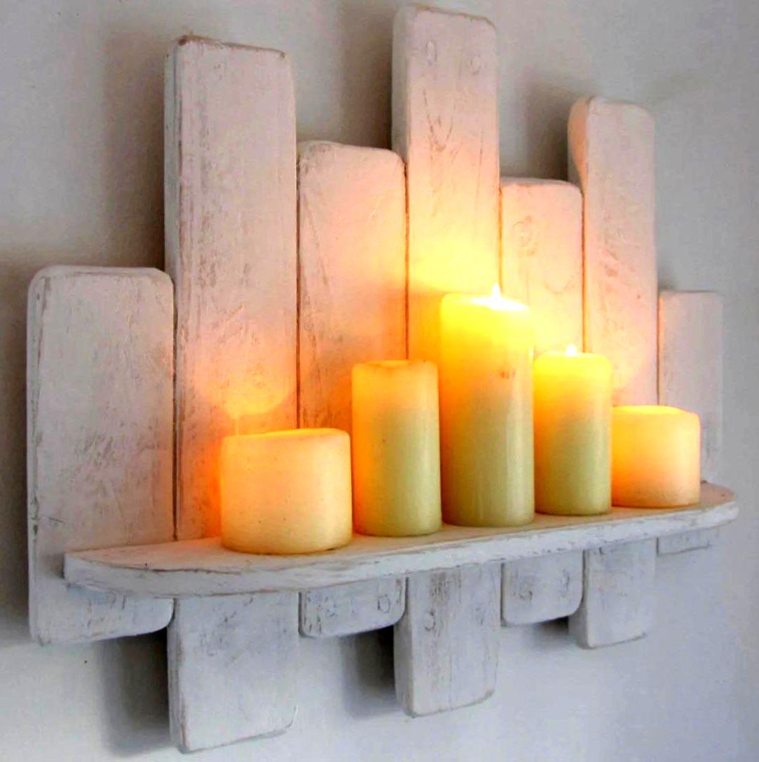 Полка для ванной из дерева Пархим Шебби (ВНП/010821)