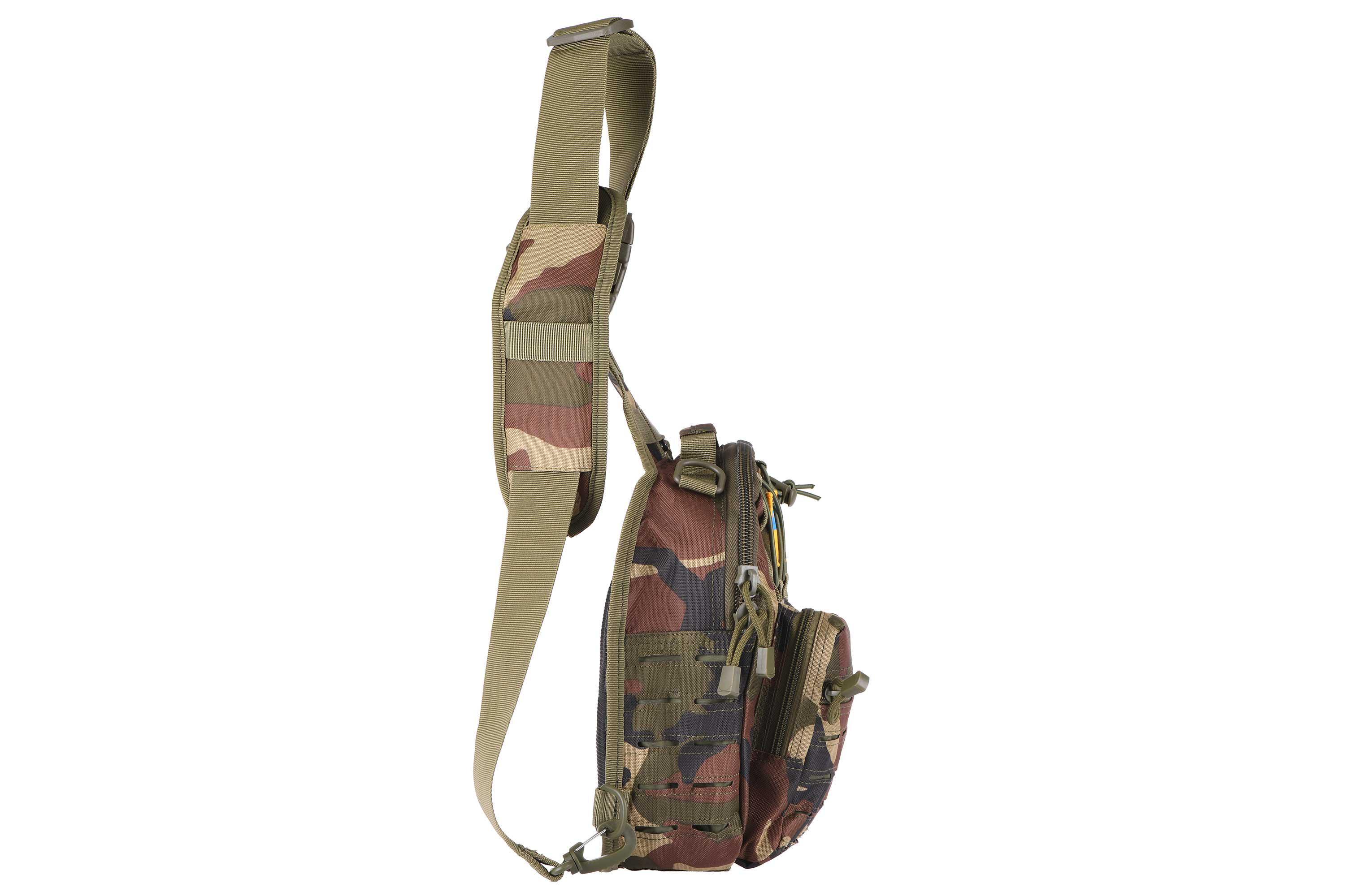 Рюкзак тактический военный 2E Tactical Laser Cut 2,5 л Темный камуфляж (30376006) - фото 5