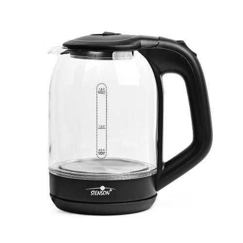 Чайник Stenson 10190 электрический стеклянная 1800 W 1,8 л Black (596767) Чайник Stenson 10190 электрический стеклянная 1800 W 1,8 л Black (596767)