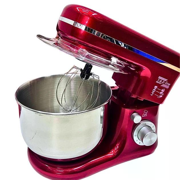 Тестомес ZepLine ZP-9832 с насадками 3500 Вт 5 л Красный - фото 6 Тестомес ZepLine ZP-9832 с насадками 3500 Вт 5 л Красный - фото 6