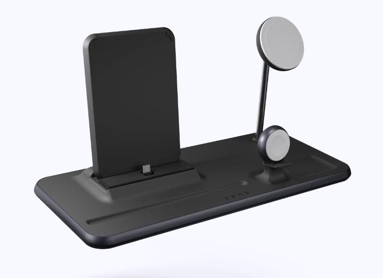 Док-станция беспроводная магнитная Zens 4в1 для Apple Iphone/iWatch/Airpods/iPad Magsafe (1908240885)