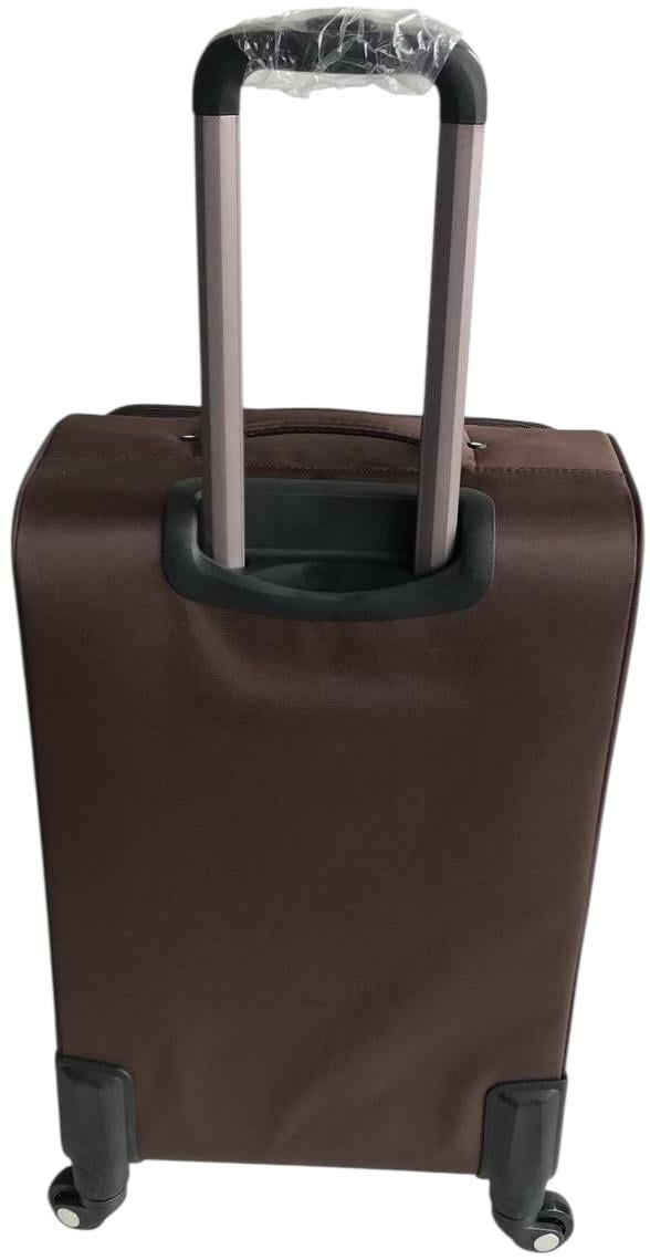 Чемодан гигант на 4-х колесах и регулировкой размера Коричневый (817) - фото 3