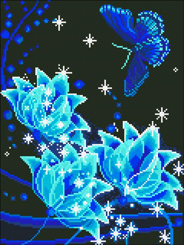 Алмазная мозаика Ночная соната 30х40 см (АМШ-107)